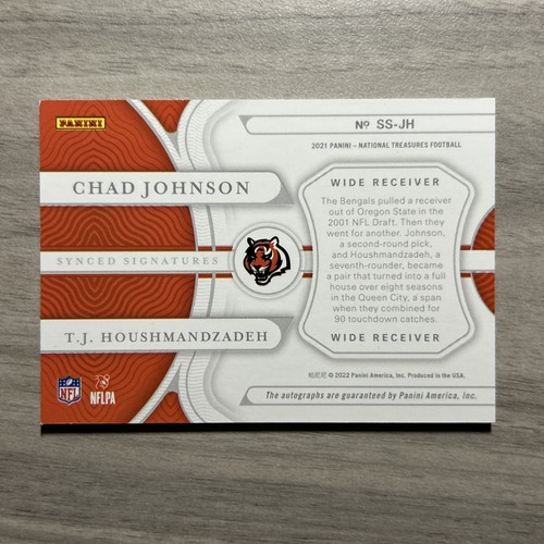 2024 National Treasures Chad Johnson TJ Houshmandzadeh On Card Auto Bengals #/49 - Picture 2 of 10