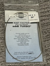 Addi Turbo Circular Knitting Needle By Skacel US 8 5mm 20 50cm