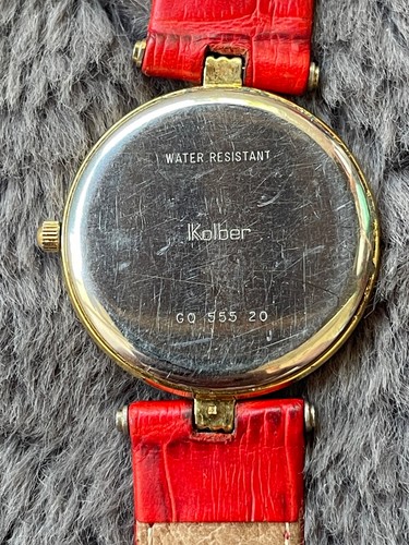 Kolber Genève Ladies Swiss Watch – ETA Quartz | Gold-Tone | Hirsch Duke Strap - Picture 5 of 11
