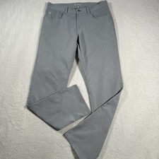 Peter Millar Pants Mens 33x32 Gray Performance Stretch 5 Pocket Chino Golf EB66
