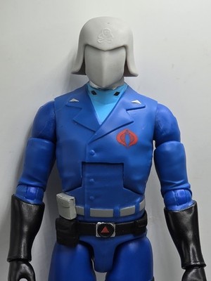 3d Print  COBRA COMMANDER RED SHADOW LASER HEAD  1:10 7''  SELECT DC MULTIVERSE 