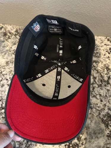 NFL San Francisco 49ers New Era 39Thirty Fitted L-Xl Ball Cap Hat - Black Red - Picture 16 of 17