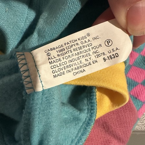 Vintage Cabbage Patch Kids Doll Clothes Designer Line Outfit & Chunky Sneakers - Picture 6 of 6