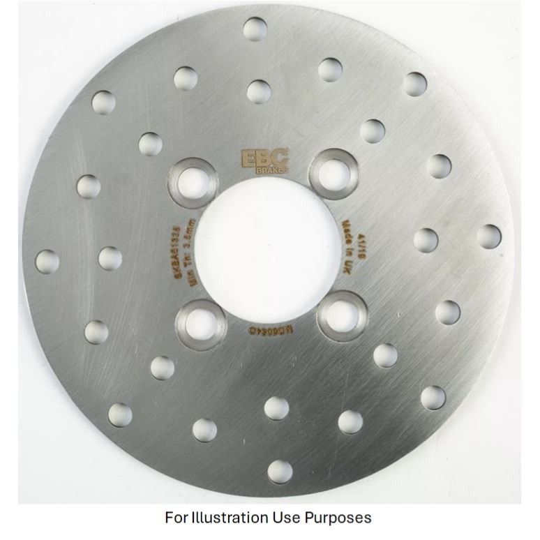 EBC MX/ATV/END Solid FR Brake Disc FRHS for Yamaha YFM 350 Warrior 1992 - 2004