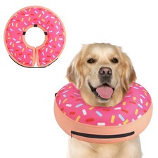 Supet Inflatable Dog Cone Collar Alternative After Surgery, Pet Neck Donut Co...