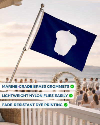 AGAS 12x18in Yacht Club Officers Flag– 200D Nylon - Multi Size Variation - Picture 121 of 128