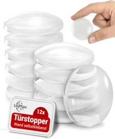 TüRstopper Wand Transparent 40Mm - 12Er Set Gummipuffer Selbstklebend - TüRstopp
