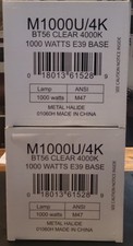 MH1000/BT56/U/4K 1000W Universal Metal Halide HID 4000K Mogul E39 Base Clear