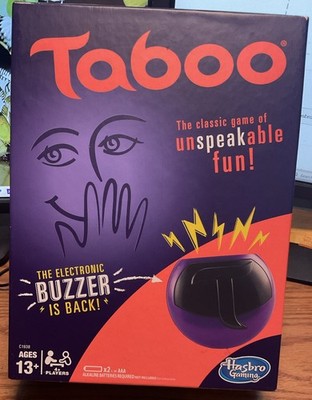 Taboo 2016 Hasbro Party Game - COMPLETE EXC - Sealed Cards