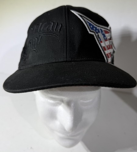 TAPOUT American Arrogant Hat Cap Black Men's S/M Fitted TEK FLEX - Picture 2 of 9