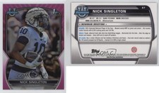 2022 Bowman U Chrome Pink Refractor Nicholas Singleton Nick Singleton #87