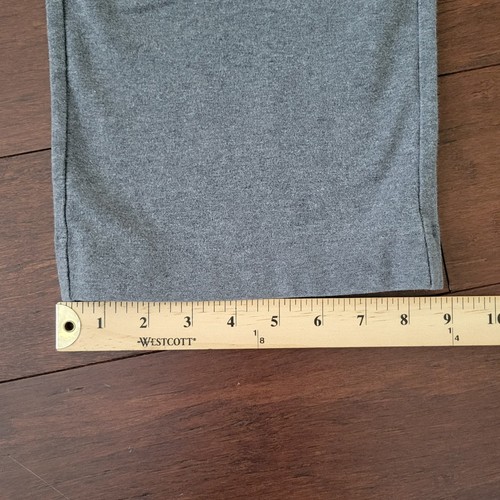 Lands' End Starfish Mid Rise Straight Leg Hose Damen M 10-12 Jersey Strick grau - Bild 10 von 10