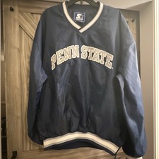 Vintage Penn State Starter Pullover Jacket. Men  s Size XL. Nylon Shell