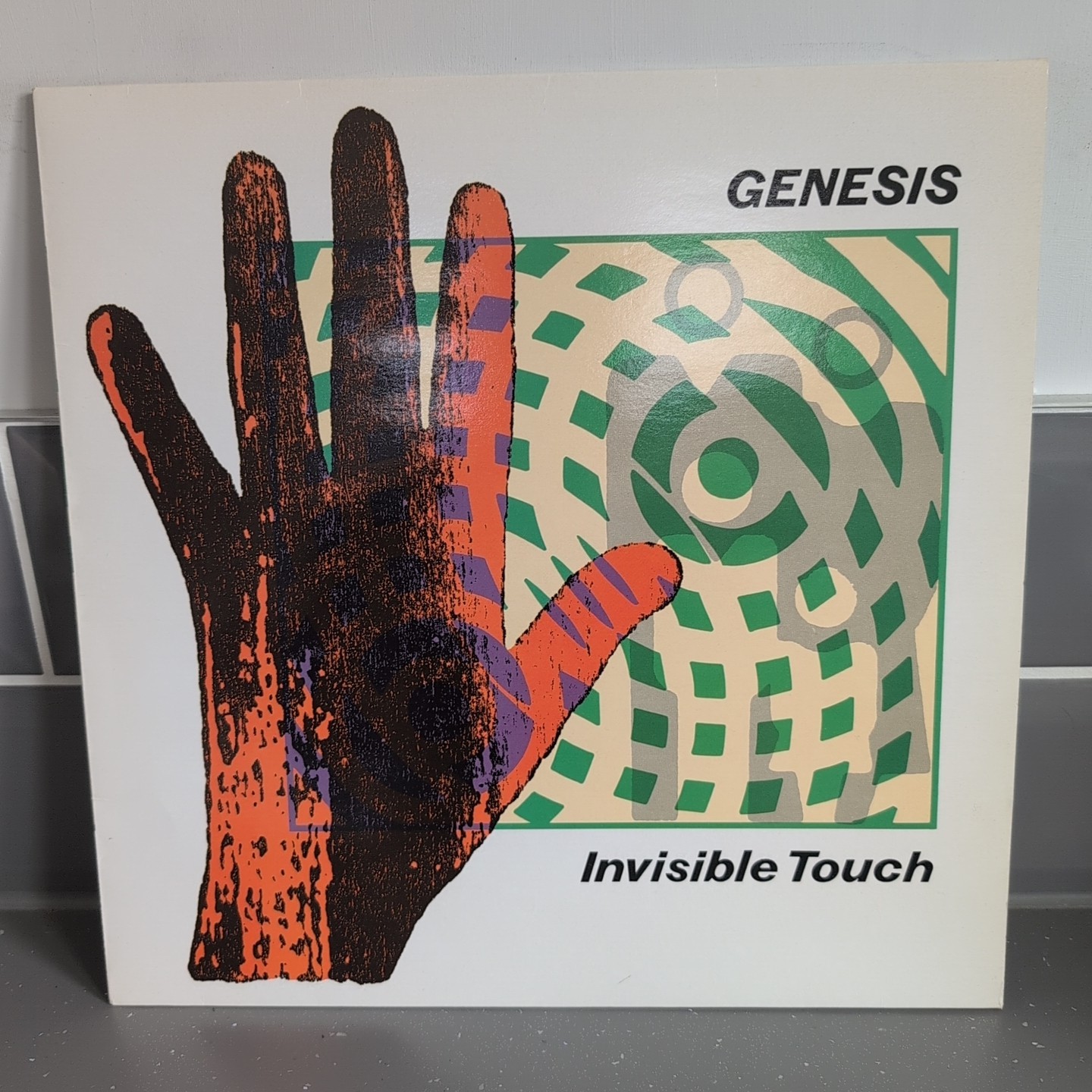 GENESIS - INVISIBLE TOUCH 1986 UK 1st VINYL LP GEN LP2 A1/B3 EX/EX