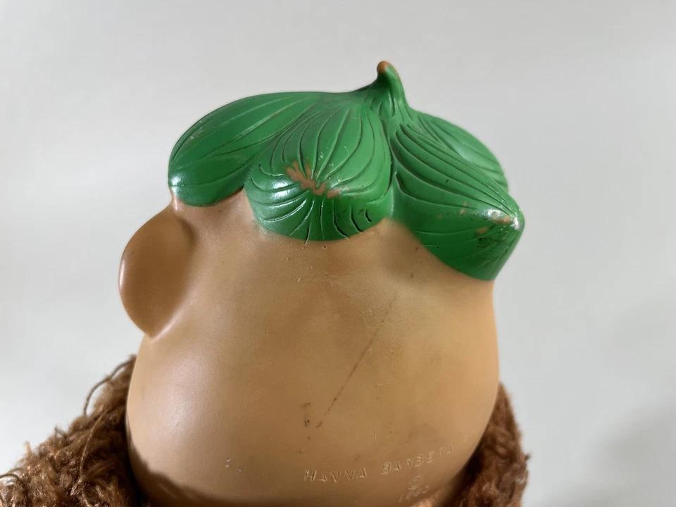 Picapiedra 1960 Knickerbocker Hanna Barabera Barney Escombros Cabeza de Goma Muñeca 16" Foto 4 de 4