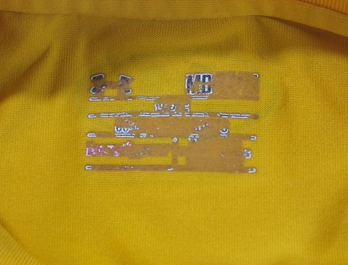 T-shirt Under Armour uomo gialla Heatgear taglia M - Foto 6 di 6