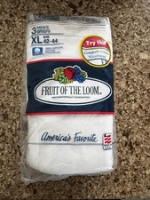 Fruit Of The Loom FTL Briefs Mens XL 42-44 Made In USA 3 Pack Vintage 1992 NOS