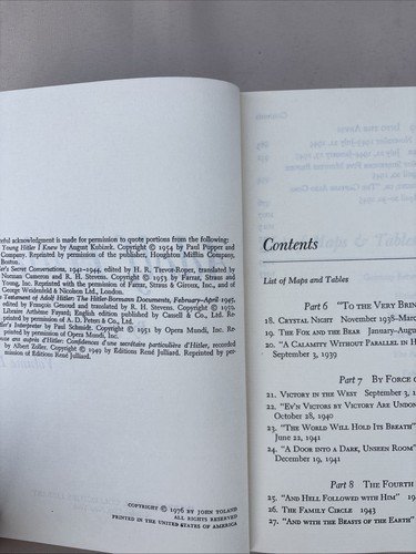 Adolf Hitler Vol 1&2 John Toland International Collectors Library 1976 GC See - Picture 11 of 18