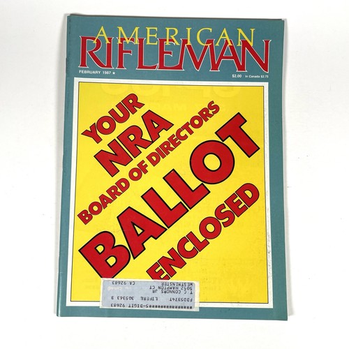 Lot of 12 The American Rifleman Magazines 1987 NRA Magazines! Vintage! Full Year - Picture 4 of 14