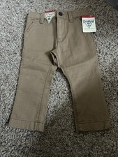 OshKosh Boys Chinos 18 Months Brown Straight Leg Casual Cotton Pants