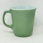 Vintage Pyrex Corning Mint Green Milk Glass Coffee Mug Mid-century Drinkware