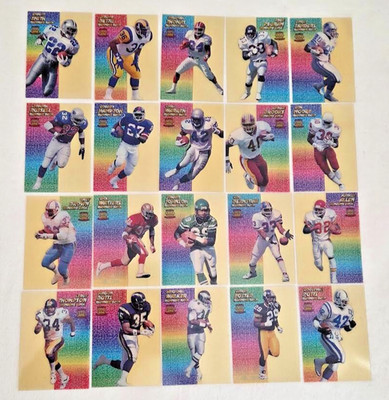 1994 Pacific Football Crystalline Collection 1-20 COMPLETE SET Print Run 7,000