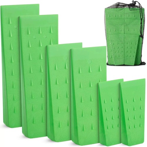 Confezione 6 Cunei Abbattimento Albero 5,5", 8" & 10", Logging Abbattimento Bucking Tree F - Foto 1 di 4