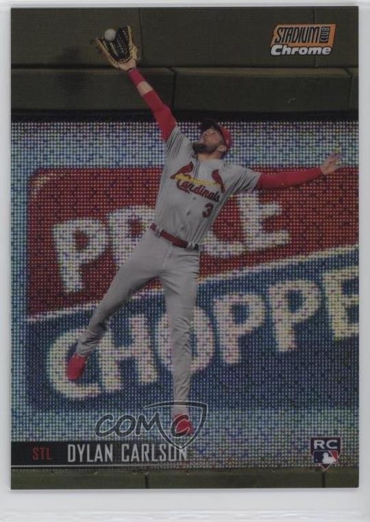 2021 Topps Stadium Club Chrome Orange Refractor 3/99 Dylan Carlson #50 k4s