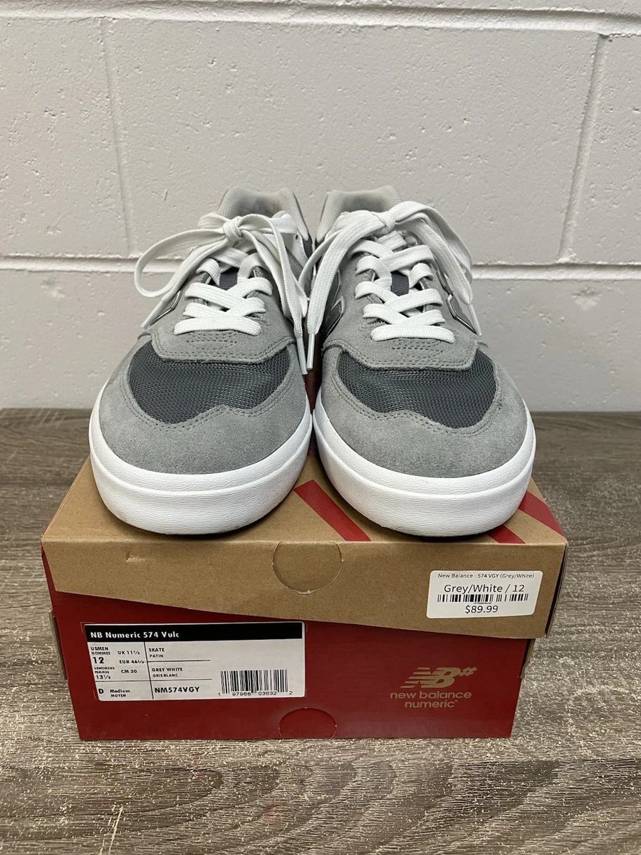New Balance Numeric 574 Vulc Grey White for Sale | Authenticity