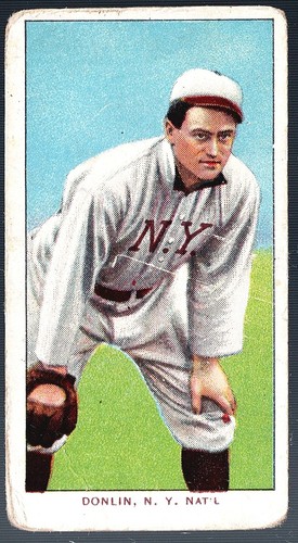 T206 Mike DONLIN Fielding - G-VG 2 3 Brooklyn Dodgers SUPERBAS - Sweet Caporal - Foto 1 di 3
