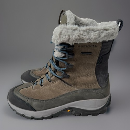 Botas de cuero Merrell para mujer J18914 para mujer EE. UU. 7,5 térmicas medias impermeables - Imagen 4 de 7