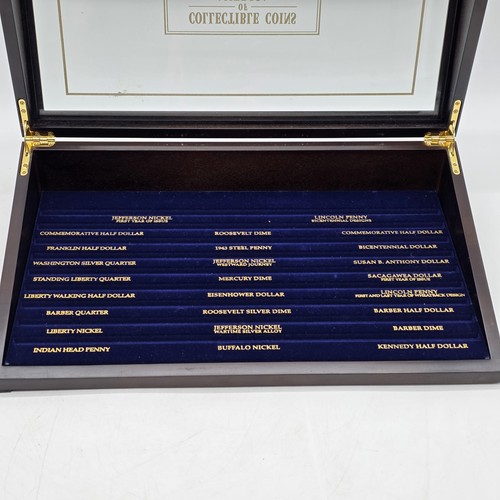 Collectible Coins of America Wooden Display Case  18''x4''x11''