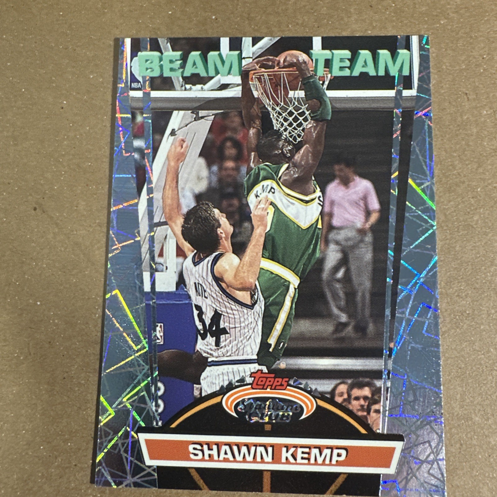 1992-93 Topps Stadium Club Beam Team Member's Only Shawn Kemp #3 Of 27 EX+