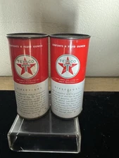 (1) VTG Texaco Upper Cylinder Lubricant White Oil A Can Metal Full 4 oz Gas 