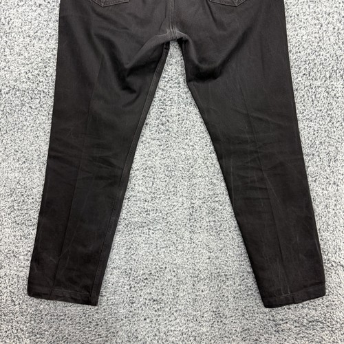 Jeans vintage Levis 501 uomo 34x34 nero bottoni mosca taglio dritto denim anni 90 - Foto 17 di 18