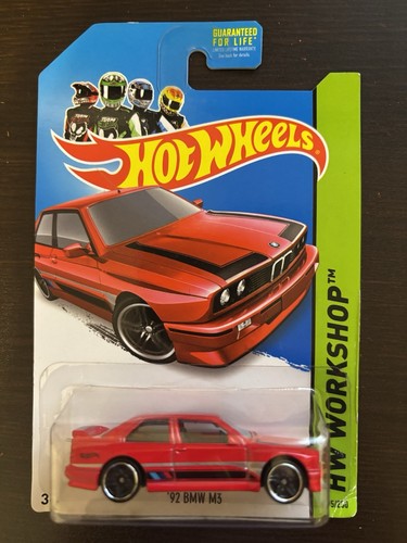 2014 Hot Wheels '92 BMW M3 #195/250 ROT - HW Workshop - Bild 1 von 2