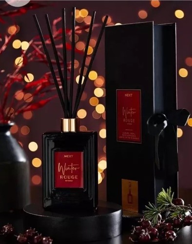 NEXT Winter Rouge Clove and Tonka 180ml Luxury Fragranced Reed Diffuser - NEW