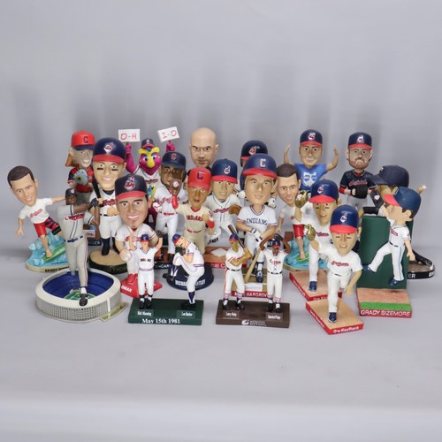22 Cleveland Indianer Wackelköpfe Figuren Popcorn Dose Thome Vizquel Slider