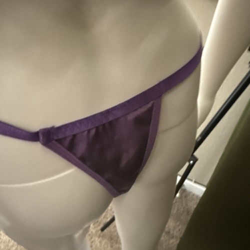 Shein Corselette And Thong Lace Set Size Large Satin Polyester Purple - Picture 4 of 5