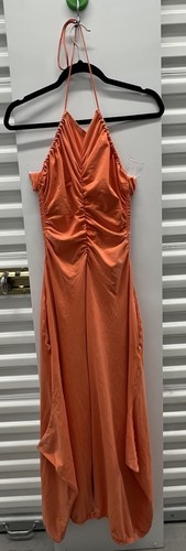 Mono Halter Free People FP Movimiento Pierna Ancha en Naranja Talla M Usado en Excelente Condición - Imagen 1 de 5