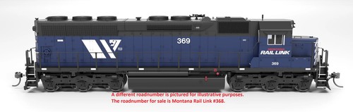 Broadway Limited HO 9818 Montana Rail Link #368 MRL EMD SD45 Diesel Locomotive - Picture 5 of 8