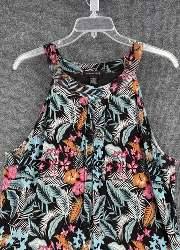 A Love Story Sleeveless High neck tropical floral women’s plus 2X Top lined - Picture 2 of 11