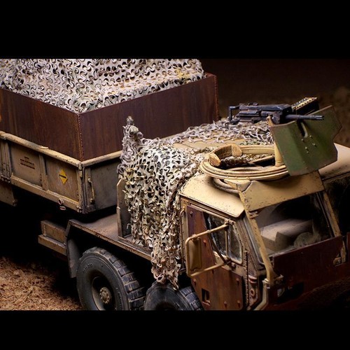 HotSale 1/35 nylon rete mimetica bosco tedesco Sherman Tiger RC carro armato militare - Foto 2 di 2