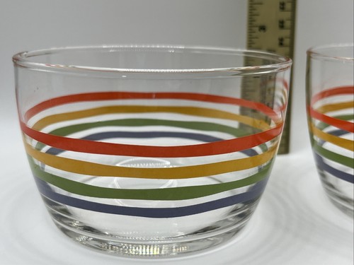 Vintage Libbey Glass Serving Bowl 4 1/4" Fiesta Pattern HTF - Picture 7 of 13