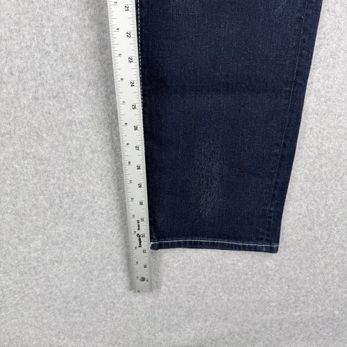 True Religion Jeans Mens 34x33 Dark Wash Moto Skinny Run Stitch Stretch Denim - Picture 16 of 18