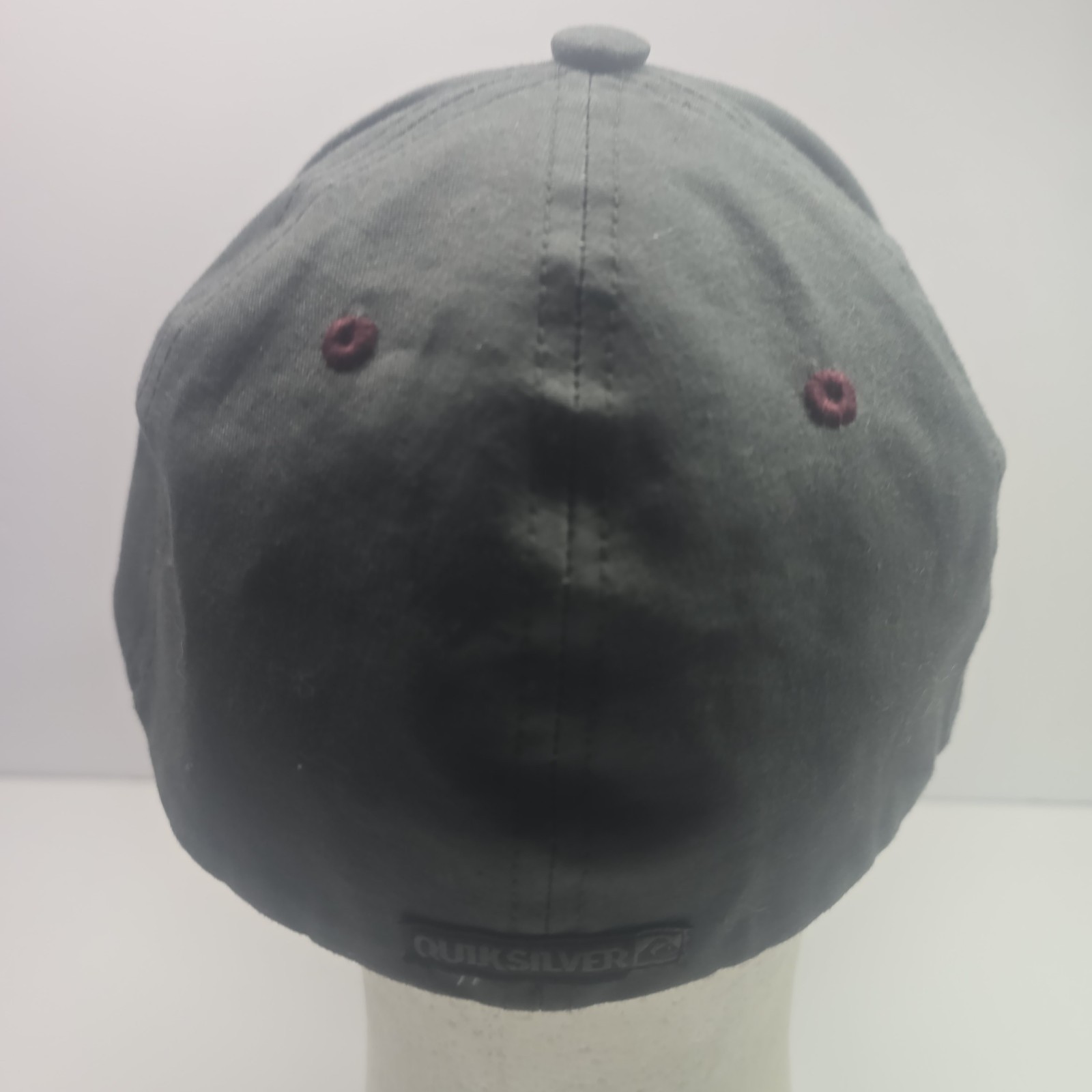 Quiksilver Charcoal Gray Logo Patch Baseball Cap … - image 7