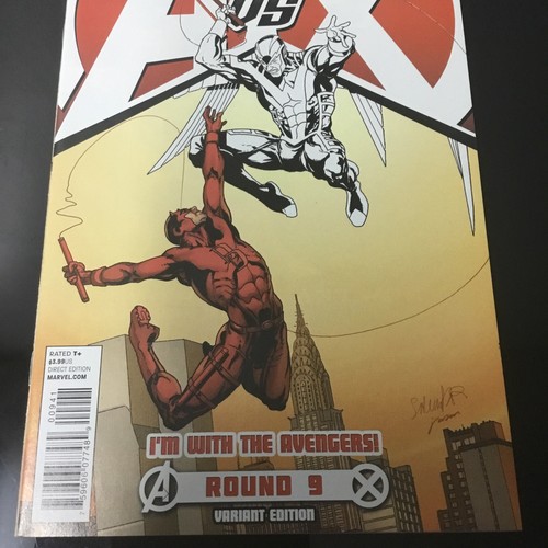 Los Vengadores vs. The X-Men Ronda 9 Edición Variante Marvel Comics Aaron Kubert - Imagen 3 de 4