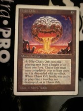 Chaos Orb Unlimited Magic the Gathering Rare Artifact Card