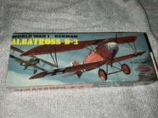 Aurora German World War I Albatross D-3 Vintage Empty Box Only See Pics 1956