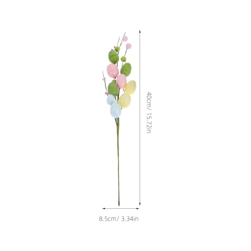 4PCS Easter Egg Stems Artificial Easter Egg Picks Spring Egg Branches with - Picture 2 of 7